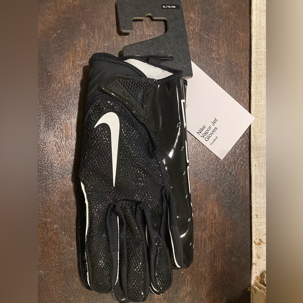 NIKE VAPOR JET 7.0 ADULT RECEIVER FOOTBALL GLOVES, Black DR5110-091